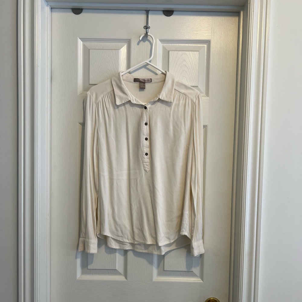 Cream blouse size Medium